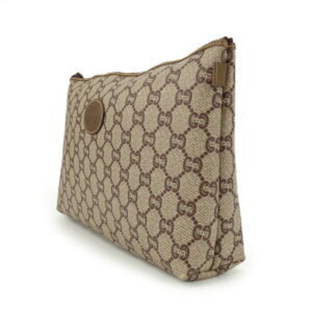 Gucci leather beige GG bag canvas Plus clutch